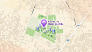 Bản đồ vị trí dự án Happy One City (Happy One Hóc Môn) kết nối trung tâm TP.HCM