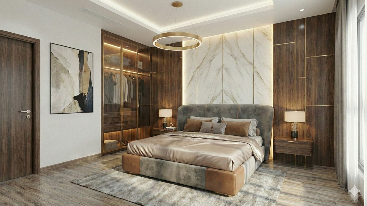 Thiết kế phòng ngủ căn hộ Happy One City