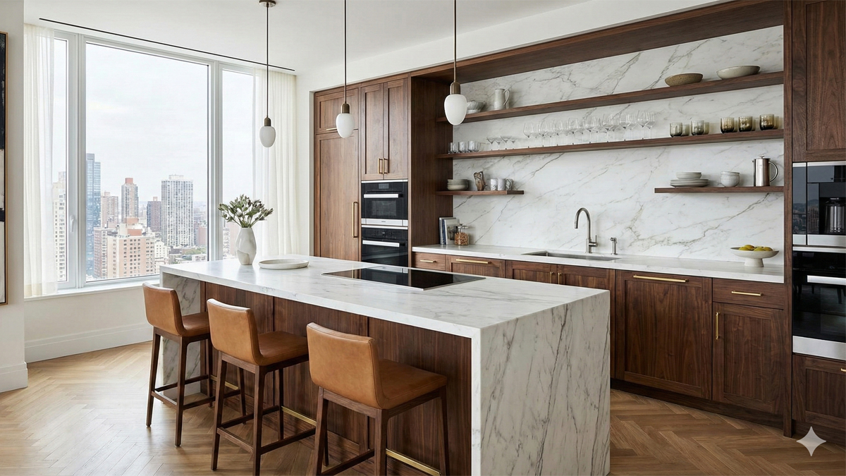 Thiết kế căn bếp của chung cư Happy One Hóc Môn