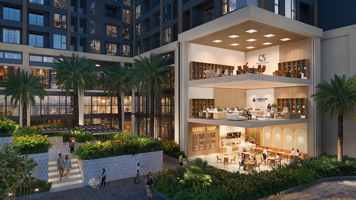 Không gian Coffee Shop sang trọng tại khối đế chung cư The Flame Vine Hinode – Tiện ích đẳng cấp từ Chủ đầu tư WTO.