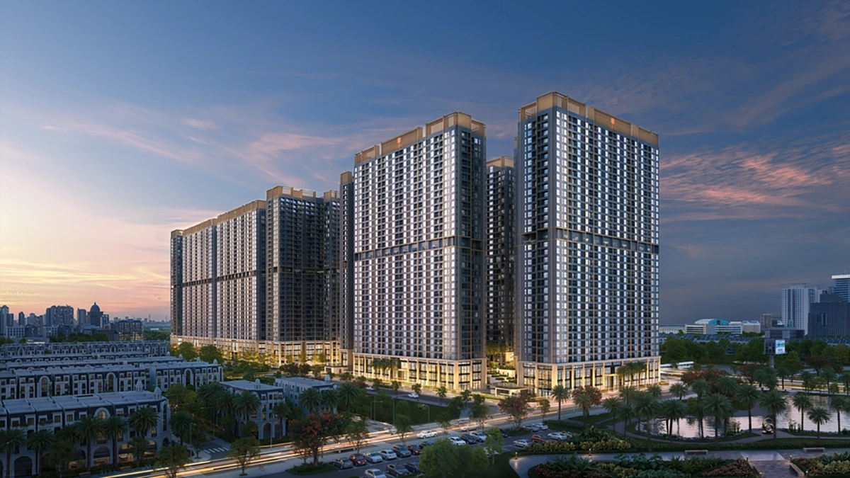 Phối cảnh kiến trúc tổng thể dự án The Flame Vine Hinode Hoài Đức – Biểu tượng sống chuẩn Zen từ Chủ đầu tư WTO.