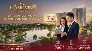 Bảng tính dòng tiền tài chính căn hộ The Flame Vine Hinode Hoài Đức – Chủ đầu tư WTO.