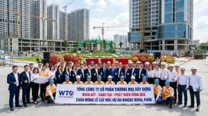 Đội ngũ Ban lãnh đạo và cán bộ nhân viên Tổng Công ty Cổ phần Thương mại Xây dựng (WTO).